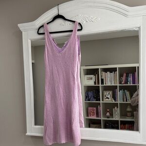 Lilac Crochet Sleeveless Dress